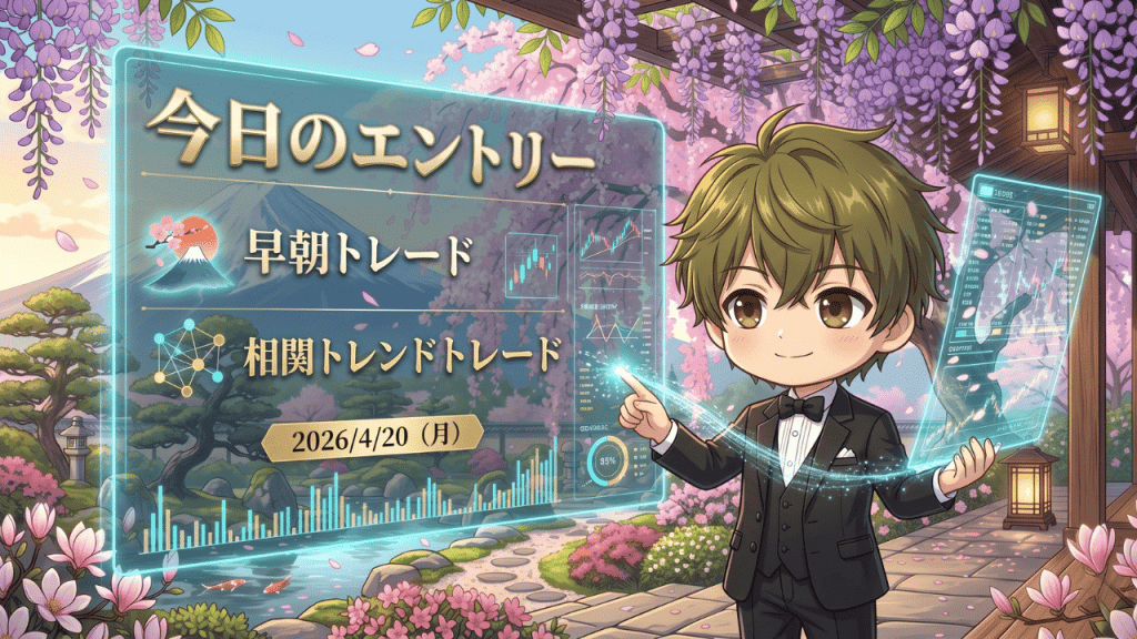 FX今日のエントリー 2026年4月20日 早朝トレード 相関トレンド戦略 ドル円 ユーロ円 ポンド円
