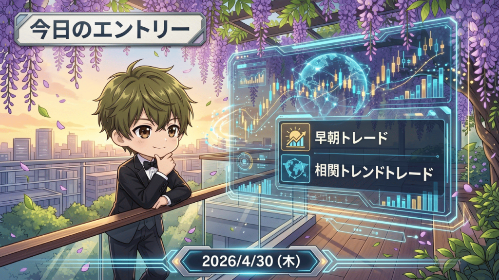 FX今日のエントリー 2026年4月30日 早朝トレード 相関トレンド戦略 ドル円 ユーロ円 ポンド円